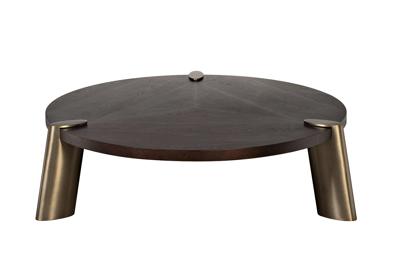 Стол журнальный Garda Decor 58DB-17191 Стол журнальн.Kong темный орех d161,5*43см,столешница d140 арт. 58DB-17191