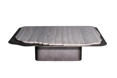 Стол журнальный Garda Decor 58DB-24056 Стол журнальный Travertine 120*120*29см арт. 58DB-24056