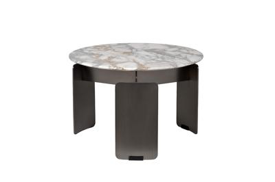 Стол журнальный Garda Decor 160KD-26501 Стол журнальный, мрамор Арабескато Корчия (Arabescato Corchia) d60*40см арт. 160KD-26501