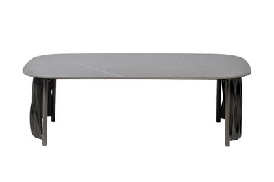 Стол журнальный Garda Decor 39AR-00403 Стол журнальный уличный Оливер серый 77*130*43см арт. 39AR-00403