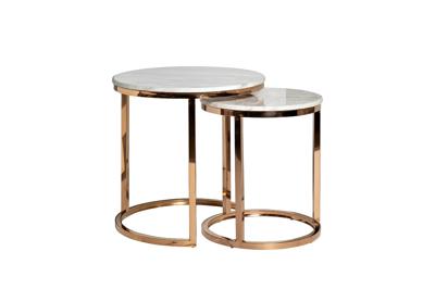 Стол журнальный Garda Decor 57EL-ET101B Стол журнальный(набор из 2 шт) d60*63/d47*55см арт. 57EL-ET101B