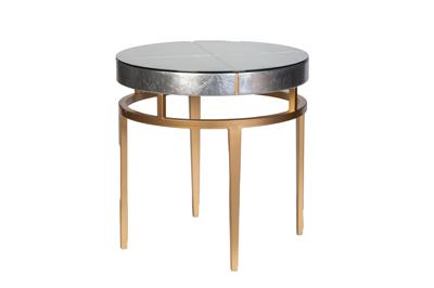 Стол журнальный Garda Decor ART-2705-ET Стол журнальный "Футуро (Futuro)" серебристый d61*61см арт. ART-2705-ET
