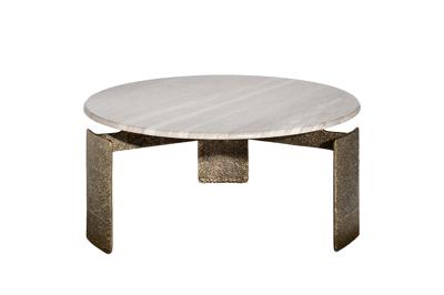 Стол журнальный Garda Decor 69-23303 Стол журнальный мраморный d100*45см арт. 69-23303