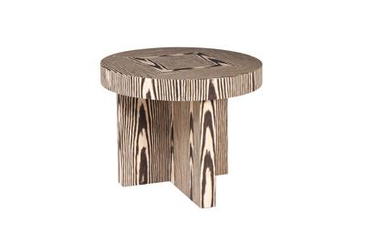 Стол журнальный Garda Decor 58DB-23180 Стол журнальный Зебрано (Zebrano) d60*52см арт. 58DB-23180