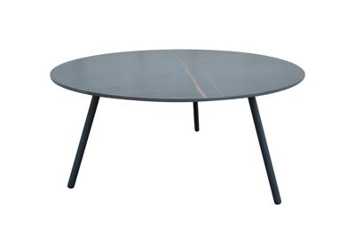 Стол журнальный Garda Decor 129KN-01450 Стол кофейный "ОБЪЯТИЕ (EMBRACE)" уличный черный d100*38см арт. 129KN-01450