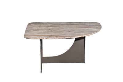 Стол журнальный Garda Decor 57EL-10982 Стол журнальный Арка (Arco) травертин 85*68*40см арт. 57EL-10982