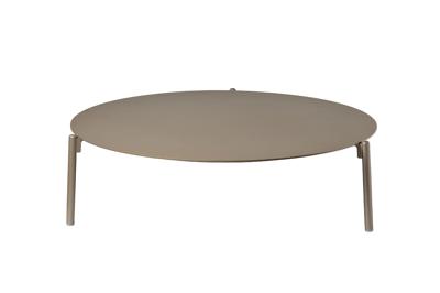 Стол журнальный Garda Decor 39AR-STOL-T240 CH Стол журнальный уличн."Атмосфера (Ambiance)"(L) шампань d103*28,5см арт. 39AR-STOL-T240 CH