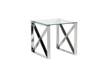 Стол журнальный Garda Decor 47ED-ET008	Стол журнальный прозр.стекло/хром 55*55*55см арт. 47ED-ET008