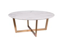 Стол журнальный Garda Decor 33FS-CT2029-BBS Стол журнальный Жемчужно-Белый (Pearl White) d100*40,6см арт. 33FS-CT2029-BBS