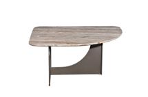 Стол журнальный Garda Decor 57EL-10982 Стол журнальный Арка (Arco) травертин 85*68*40см арт. 57EL-10982