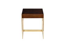 Стол журнальный Garda Decor 84HB-12STOL/ZH Стол журнальный тиковый шпон/лак, золото 40*40*50см арт. 84HB-12STOL/ZH