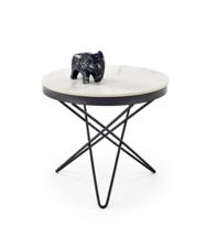Стол журнальный Halmar Стол журнальный Halmar LEILA 2 (белый мрамор/черный) арт. V-CH-LEILA_2-LAW