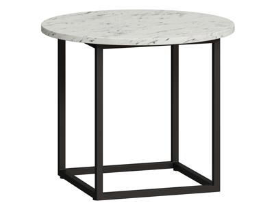 Стол журнальный LoftyHome Стол журнальный Мальборк Арти Мрамор Сноу лофт арт. 1627383