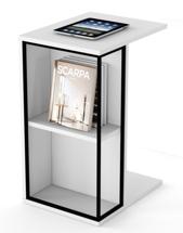 Стол журнальный R-Home Стол приставной City белый арт. 401053102h