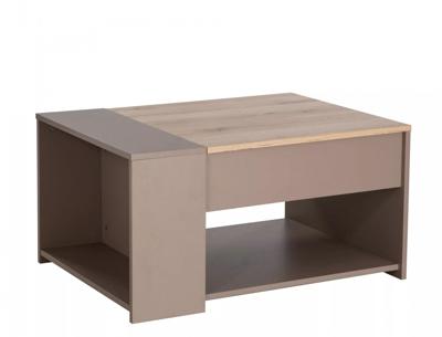 Стол журнальный Signal Стол журнальный Signal DROP (дуб/бежевый) 80/60/42-56 арт. DROPDBE
