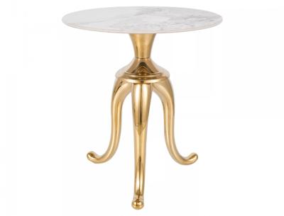 Стол журнальный Signal Стол журнальный Signal SNAKE (белый/золотой) арт. SNAKEBZL