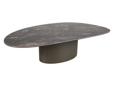 Стол журнальный Signal Стол журнальный SIGNAL BELLO A Ceramic черный Vulcano/медный 140/80 арт. BELLOACMI140