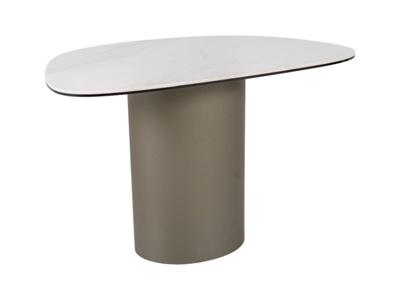 Стол журнальный Signal Стол журнальный SIGNAL BELLO B Ceramic белый Nature Claud/медный 75/50 арт. BELLOBBIMI75