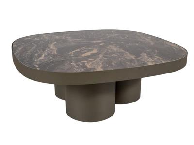 Стол журнальный Signal Стол журнальный SIGNAL STELLA A Ceramic черный Vulcano/медный 100/100 арт. STELLAACMI100