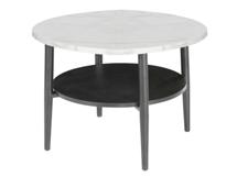 Стол журнальный Signal Стол журнальный Signal ELLA B (эффект белого мрамора/черный) 60/45 арт. ELLABBMAC