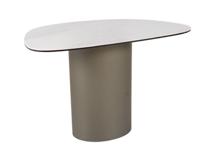 Стол журнальный Signal Стол журнальный SIGNAL BELLO B Ceramic белый Nature Claud/медный 75/50 арт. BELLOBBIMI75