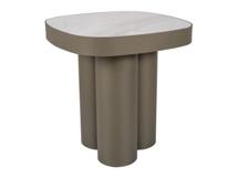 Стол журнальный Signal Стол журнальный SIGNAL STELLA C Ceramic белый Nature Cloud/медный 48/48 арт. STELLACBIMI48