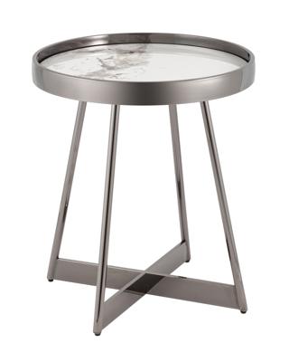 Стол журнальный Stool Group Журнальный столик Гера 50*50 см белая керамика арт. УТ000039406
