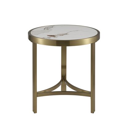 Стол журнальный Stool Group Журнальный столик Адриана 50*50 см светлая керамика арт. УТ000041495