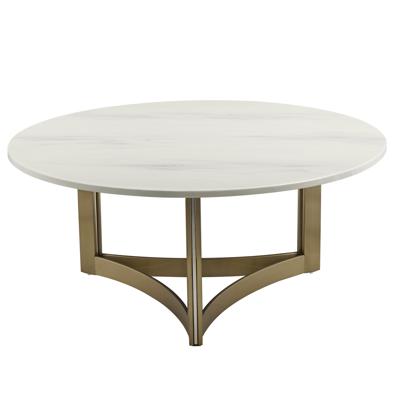Стол журнальный Stool Group Журнальный столик Кассия 90*90 см светлая керамика арт. УТ000041498