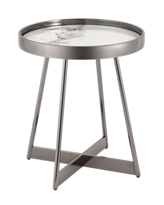 Стол журнальный Stool Group Журнальный столик Гера 50*50 см белая керамика арт. УТ000039406
