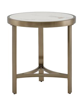 Стол журнальный Stool Group Журнальный столик Адриана 50*50 см светлая керамика арт. УТ000041495