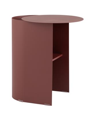 Стол журнальный Stool Group Журнальный столик Floire металл бордовый арт. УТ000041883