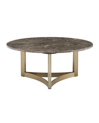 Стол журнальный Stool Group Журнальный столик Кассия 90*90 см темная керамика арт. УТ000041500