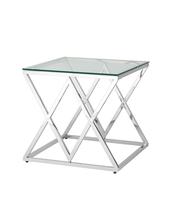 Стол журнальный Stool Group Журнальный стол 55*55 ИНСИГНИЯ серебро арт. УТ000001506