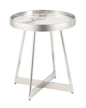 Стол журнальный Stool Group Журнальный столик Гера 50*50 см сталь серебро арт. УТ000039404