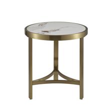 Стол журнальный Stool Group Журнальный столик Адриана 50*50 см светлая керамика арт. УТ000041495