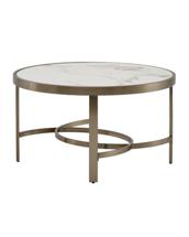 Стол журнальный Stool Group Журнальный столик Адриана 80*80 см светлая керамика арт. УТ000041494