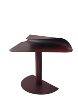 Стол журнальный Stool Group Журнальный столик Cornea металл бордовый арт. УТ000041895