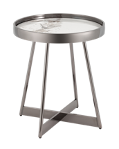 Стол журнальный Stool Group Журнальный столик Гера 50*50 см белая керамика арт. УТ000039406