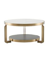 Стол журнальный Stool Group Журнальный столик Калисто 90*90 см светлая и темная керамика арт. УТ000041502