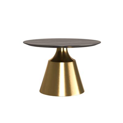 Стол журнальный Top concept Журнальный стол Lucas 60, шпон / опора золото арт. 24523