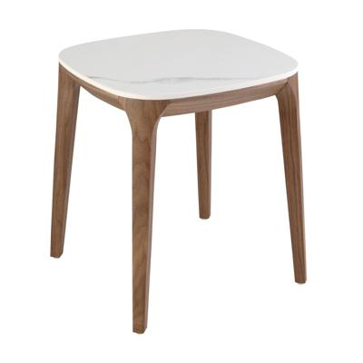 Столик Angel Cerda Приставной столик 2133/ET933 из мраморной керамики и ореха арт. 181699