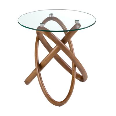 Столик Angel Cerda Приставной столик 2126/LT20051 из стекла и ореха арт. 181695