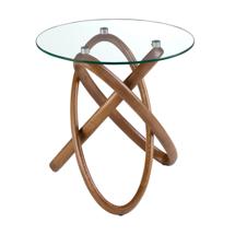Столик Angel Cerda Приставной столик 2126/LT20051 из стекла и ореха арт. 181695