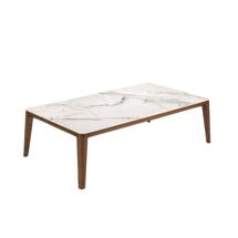 Столик Angel Cerda Прямоугольный журнальный столик 2153 из керамики в мраморной отделке и ореха арт. 459605