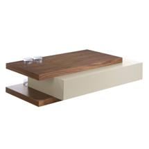 Столик Angel Cerda Журнальный столик 2105/HE-CT140 из орехового дерева и дымчатого МДФ арт. 119278