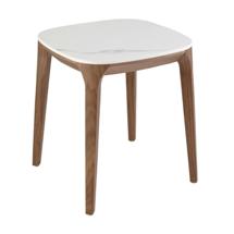 Столик Angel Cerda Приставной столик 2133/ET933 из мраморной керамики и ореха арт. 181699
