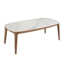 Столик Angel Cerda Овальный столик 2132/CT933 из керамики и ореха арт. 181697