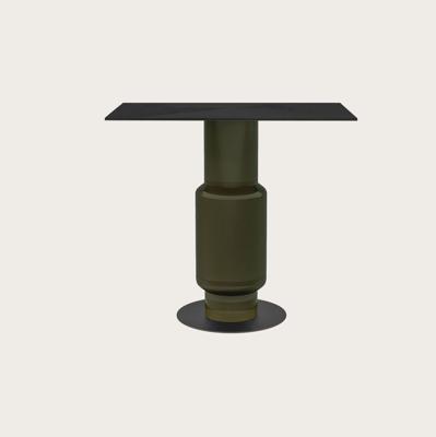 Столик Aromas del Campo Столик Noa с круглой столешницей, латунный металл, темно-зеленый арт. 481619