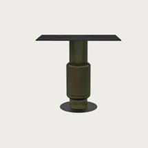 Столик Aromas del Campo Столик Noa с круглой столешницей, латунный металл, темно-зеленый арт. 481619